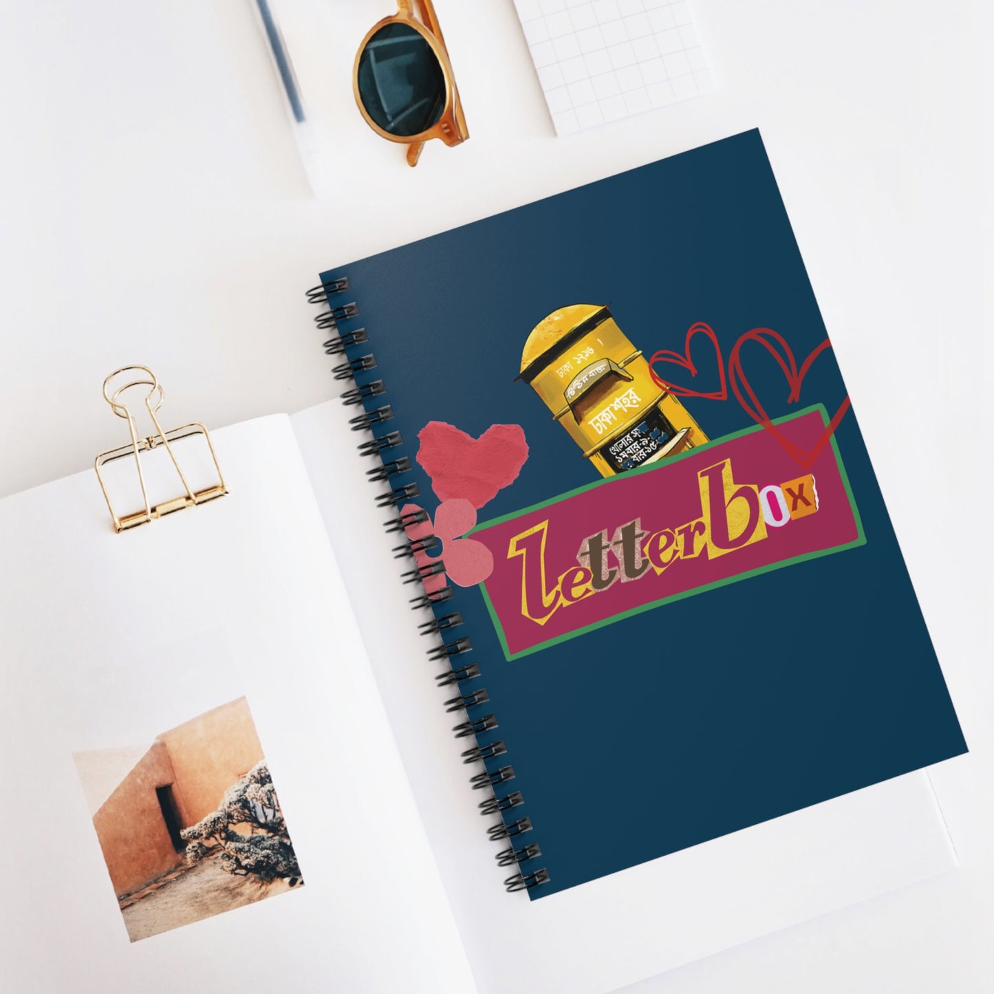 Letter Box-Designed Spiral Notebook – Stylish