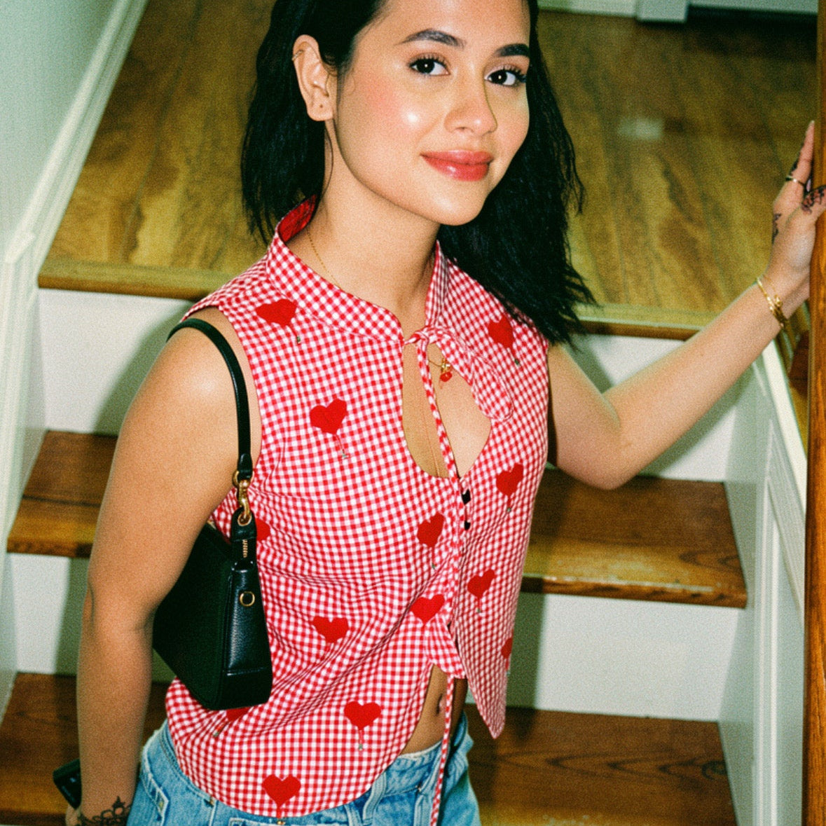 Chorki - Grameen Checkered Hand Embroider Halter Top