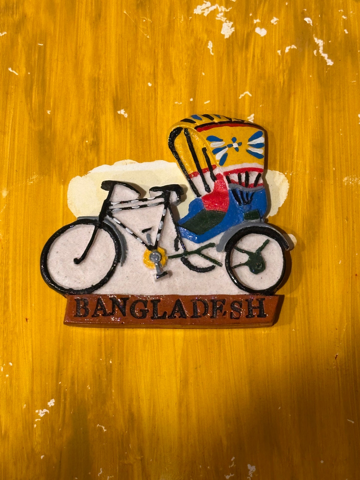 Rickshaw Design Fridge Magnet – A Cultural Icon of Bangladesh