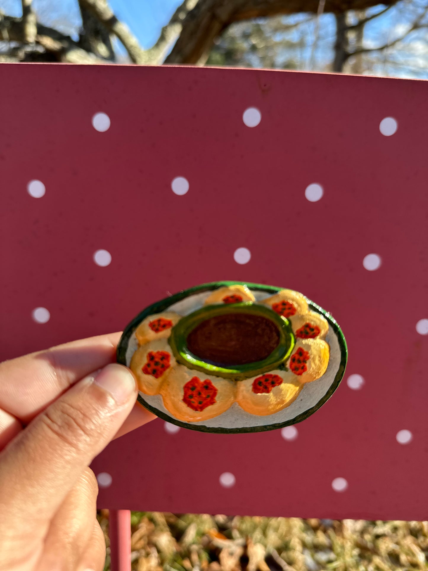 Fuchka Lover Fridge Magnet – A Bite of Bangladesh in Your Kitchen!