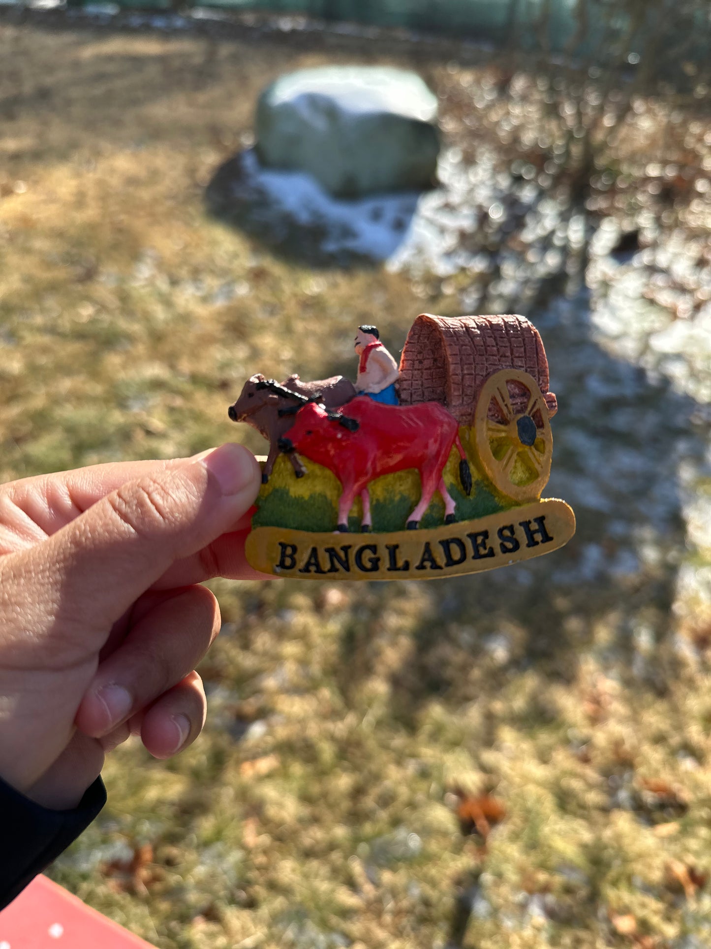Gorur Gari (Bullock Cart) Fridge Magnet – A Nostalgic Tribute to Tradition!