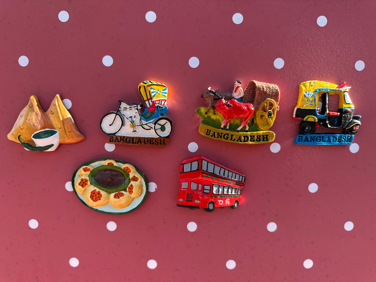 Fuchka Lover Fridge Magnet – A Bite of Bangladesh in Your Kitchen!