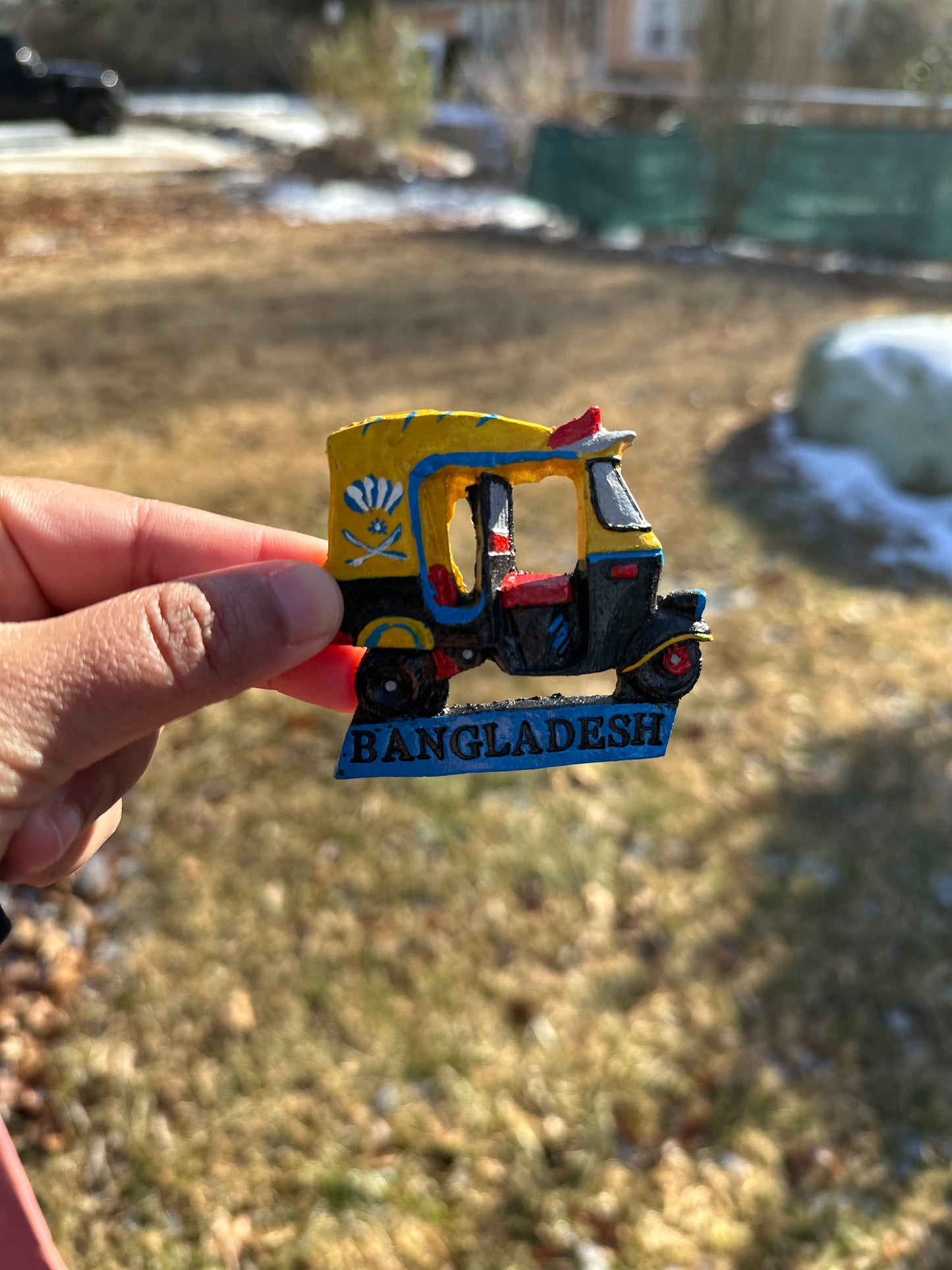 Baby Taxi -Desi Sports Car Fridge Magnet – A Fusion of Culture & Speed!