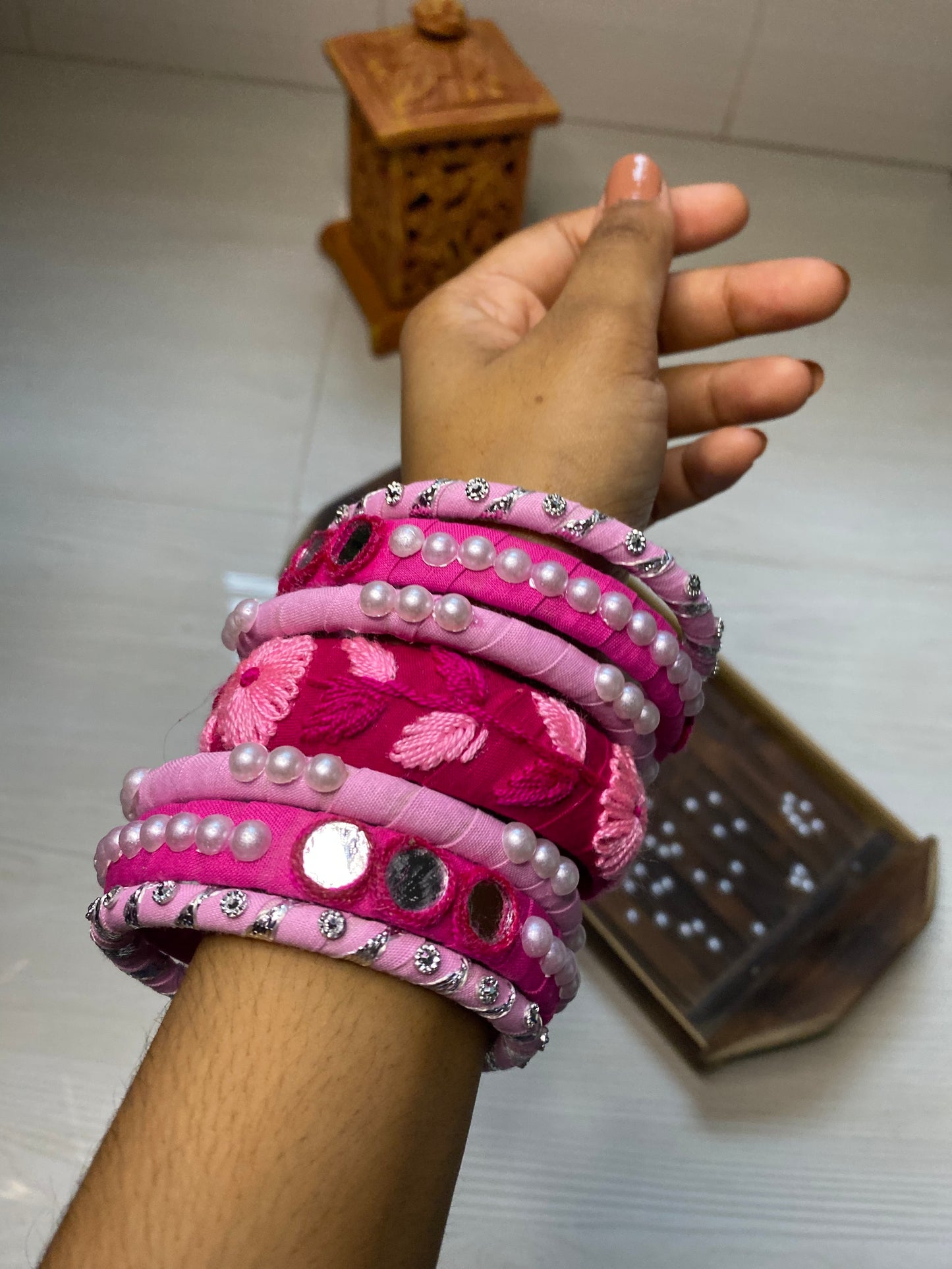 Lal Golapi - Bangles Set