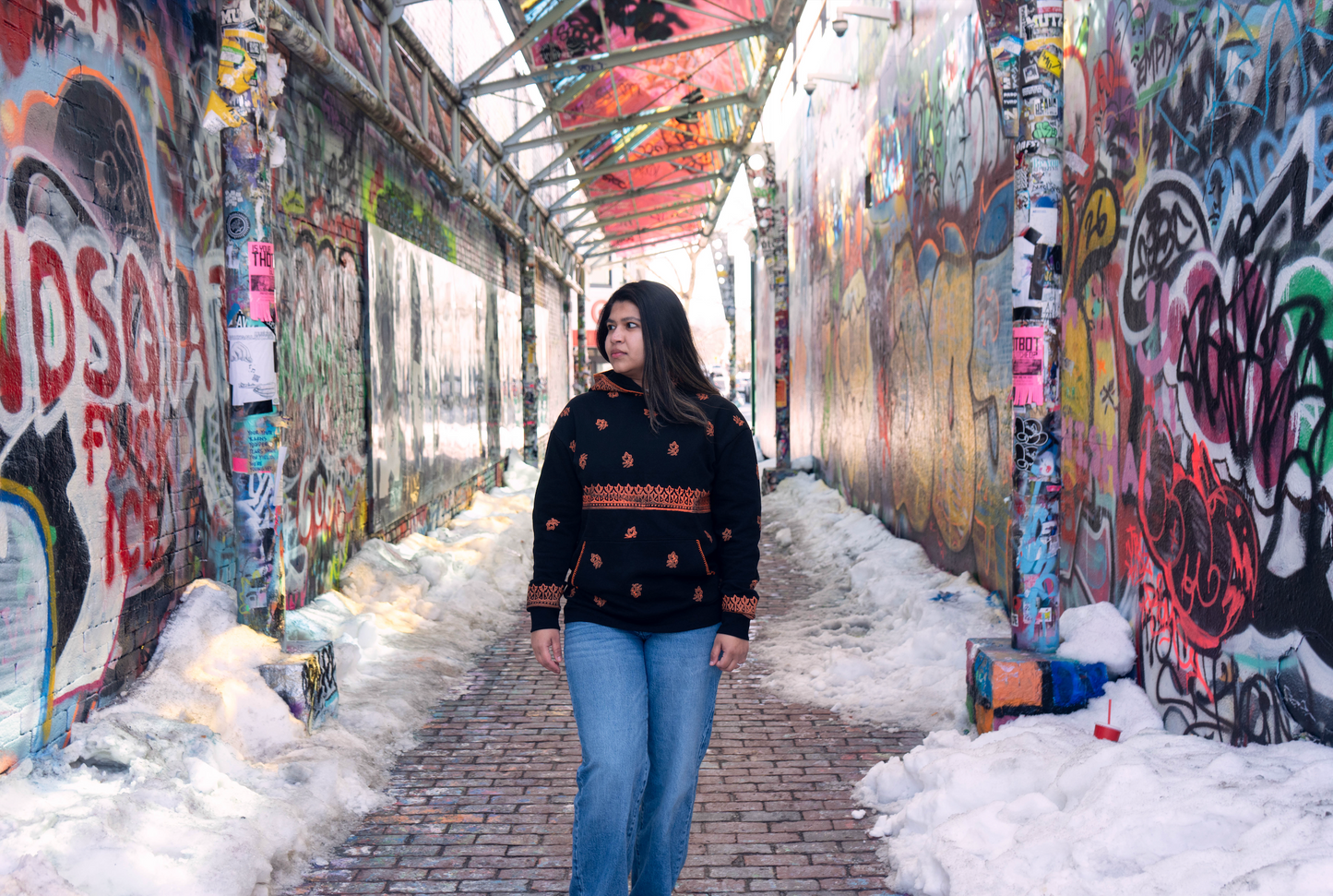 Ronkonkoma Sports Club Edition - Chouki - Fleece Hand-block Print Hoodie