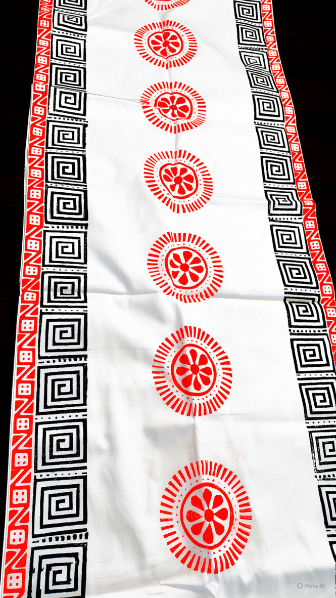 Chorka - Handblock Print Table Runner and Placemat Set