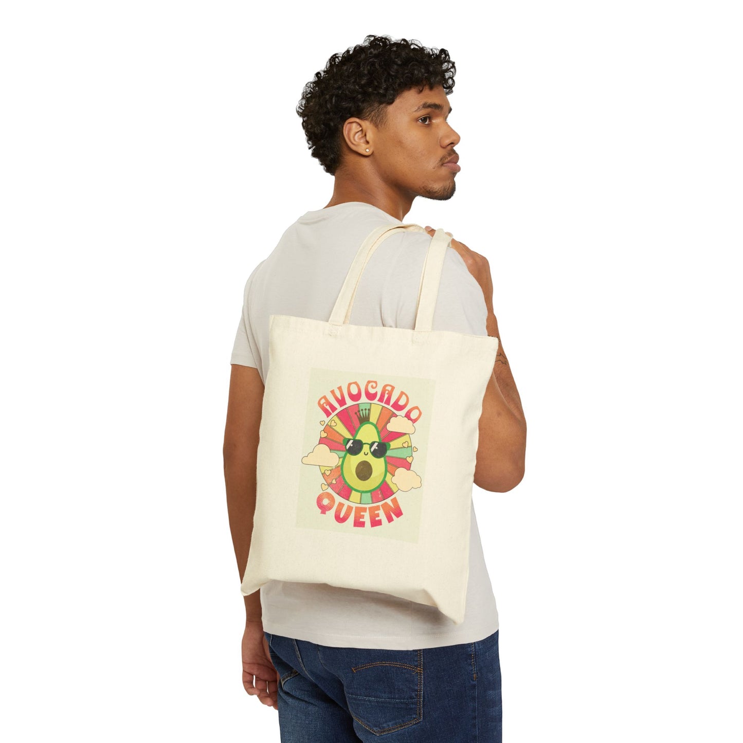 Avocado Queen Cotton Canvas Tote Bag