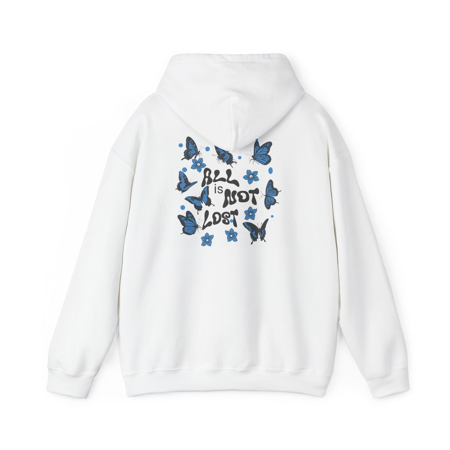 Butterfly Inspiration Unisex Hooded Sweatshirt - "All is Not Lost" Design