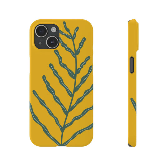 Botanical Leaf Slim Phone Case