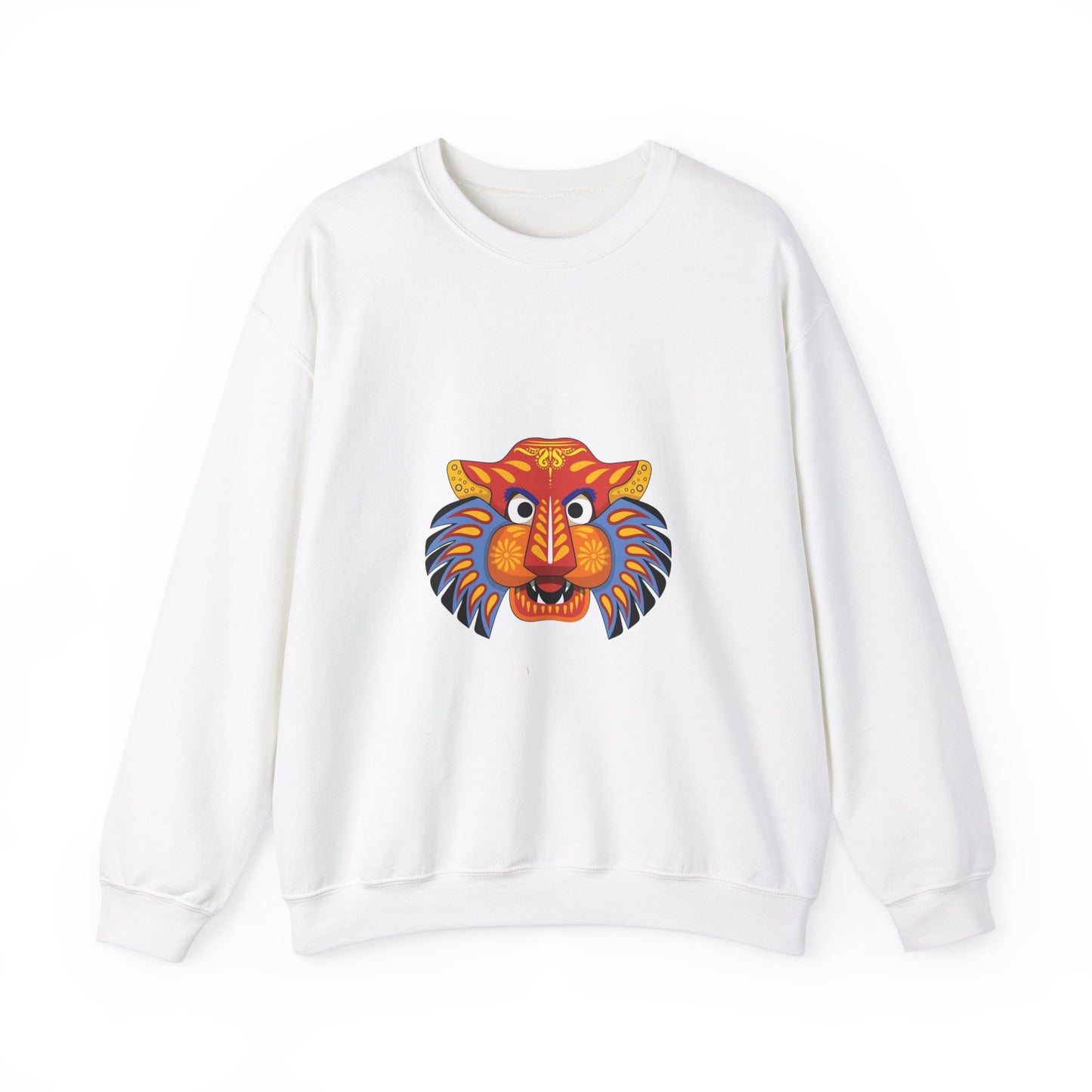 Vibrant Tiger Design Unisex Crewneck Sweatshirt