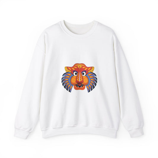 Vibrant Tiger Design Unisex Crewneck Sweatshirt