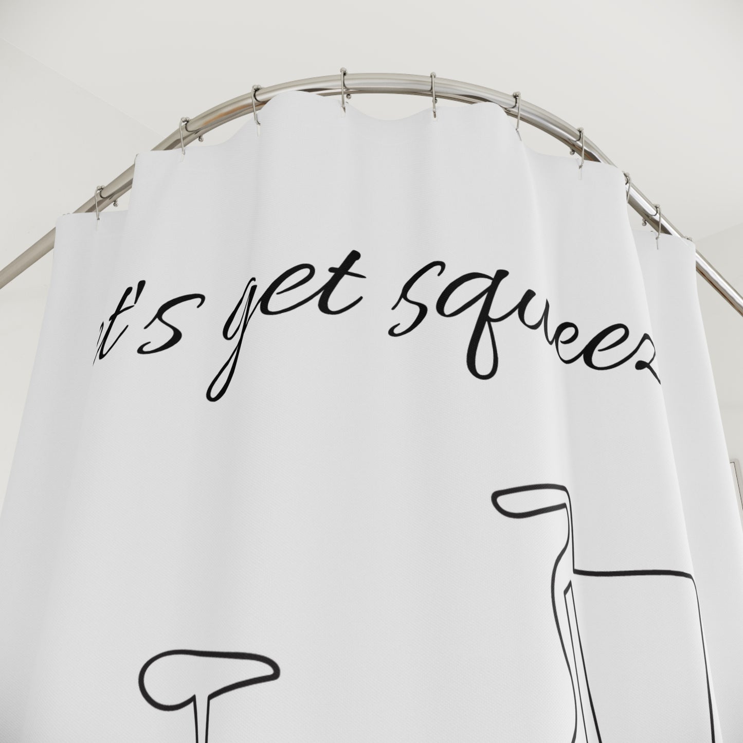 Let’s Get Squeezy Citrus Bicycle Shower Curtain