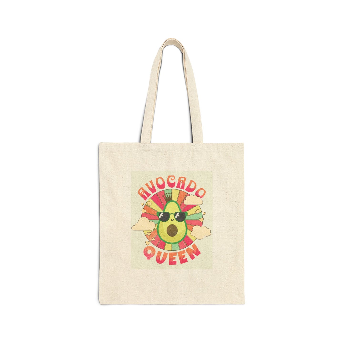 Avocado Queen Cotton Canvas Tote Bag