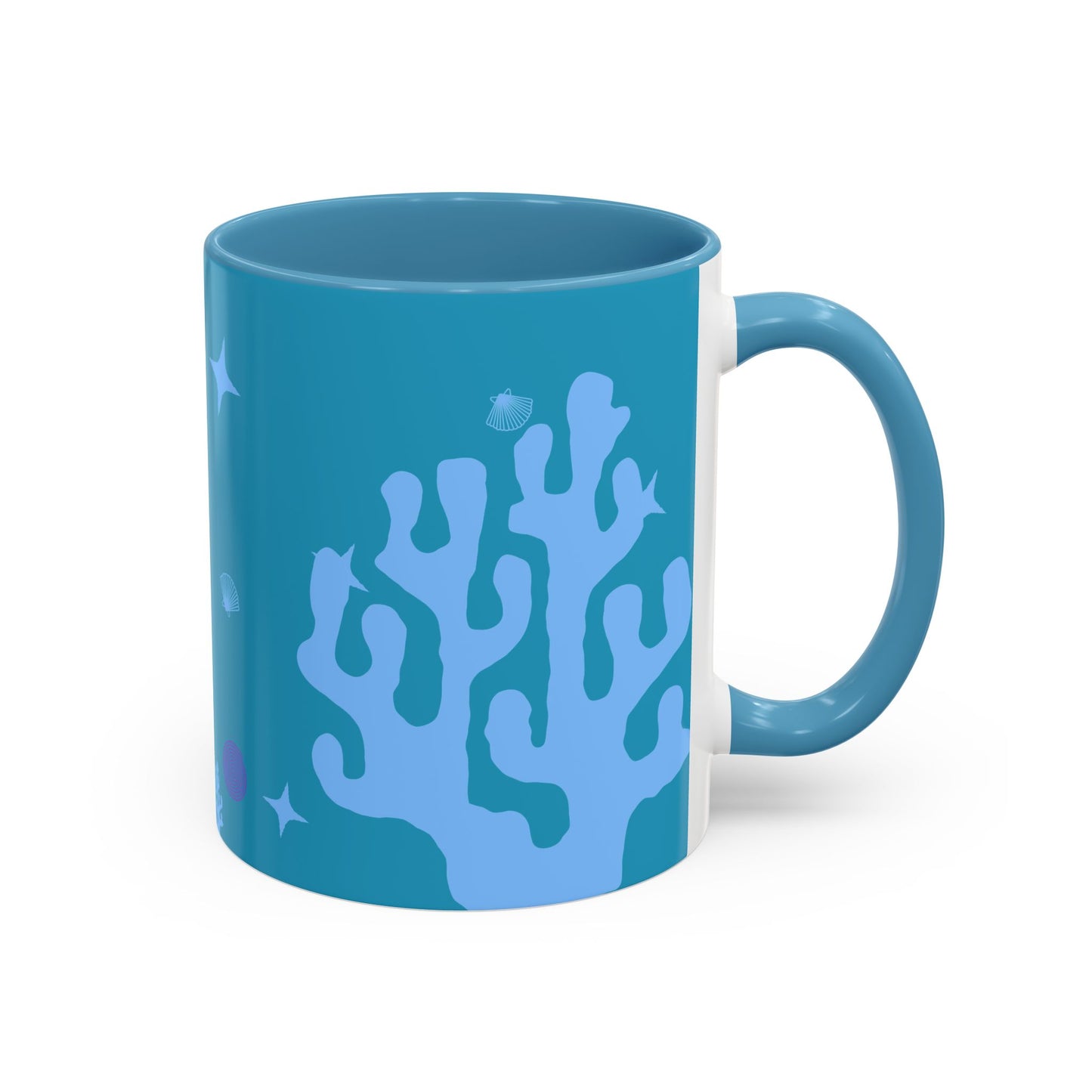 Tropical Coral Accent Coffee Mug