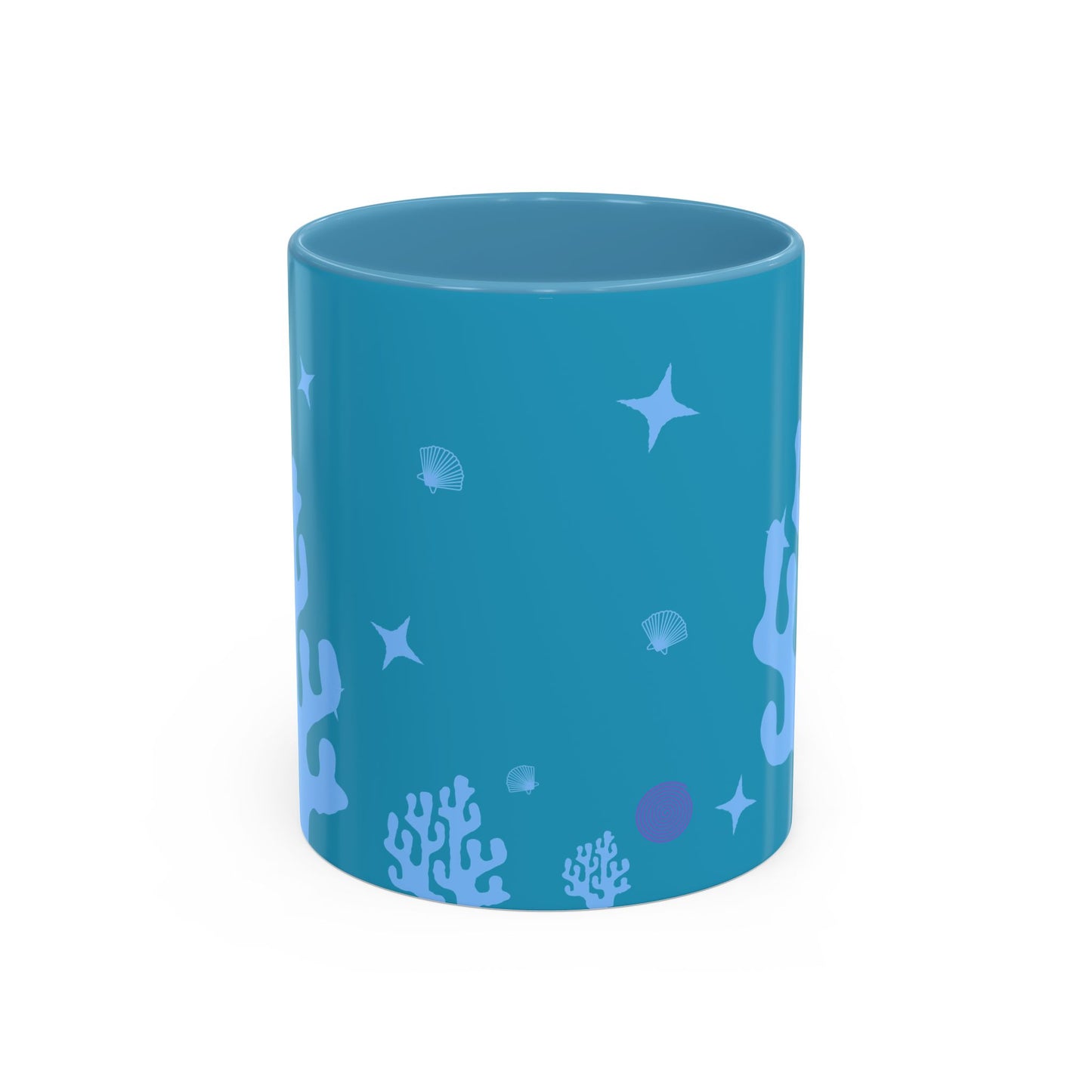 Tropical Coral Accent Coffee Mug