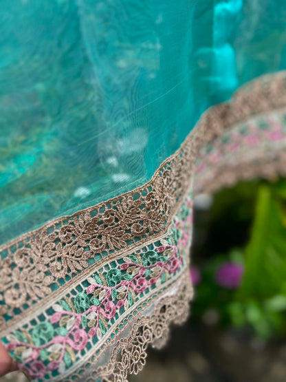 Neela - Handmade Lace Shirt | Bangladeshi Artisan Clothing