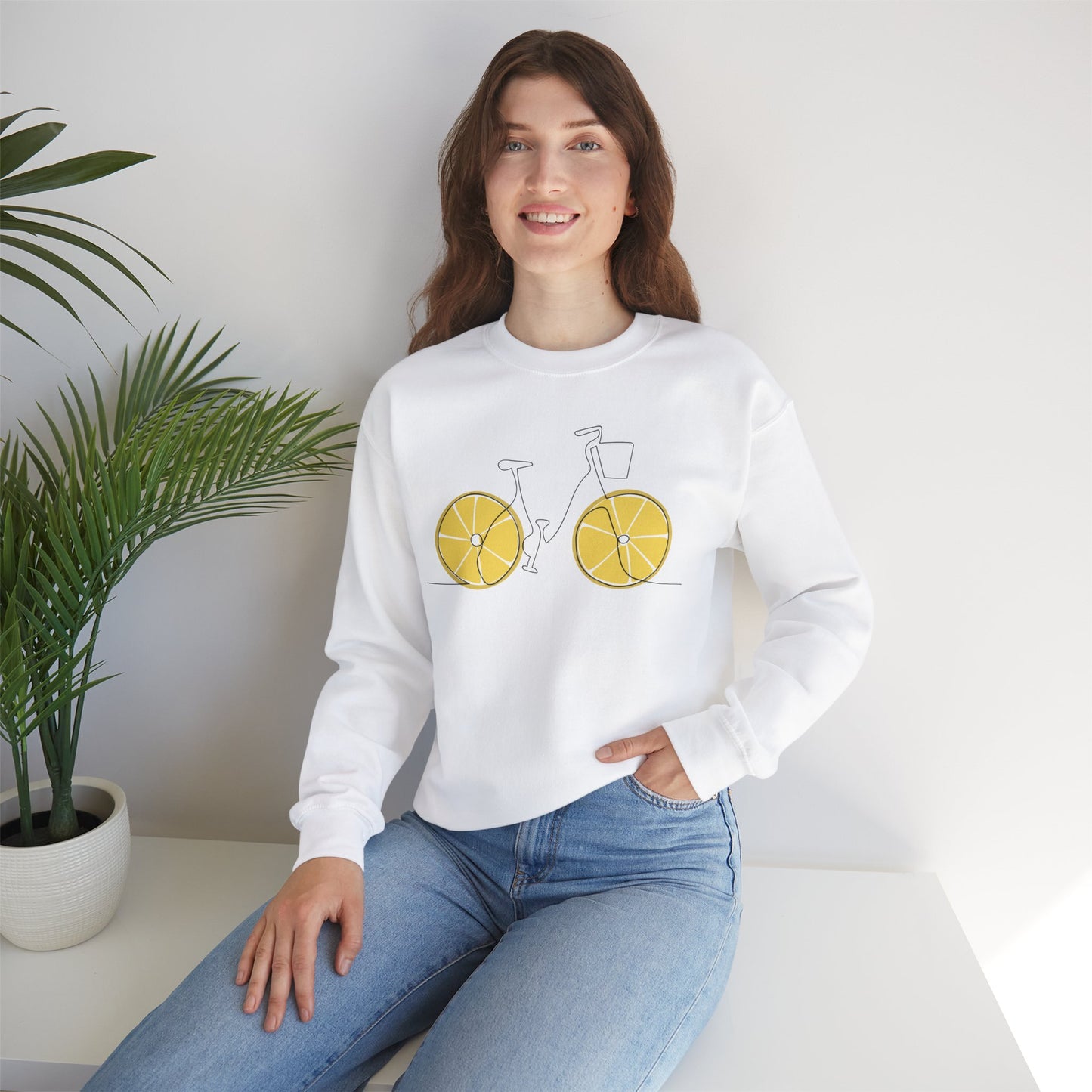 Citrus Bicycle Unisex Crewneck Sweatshirt