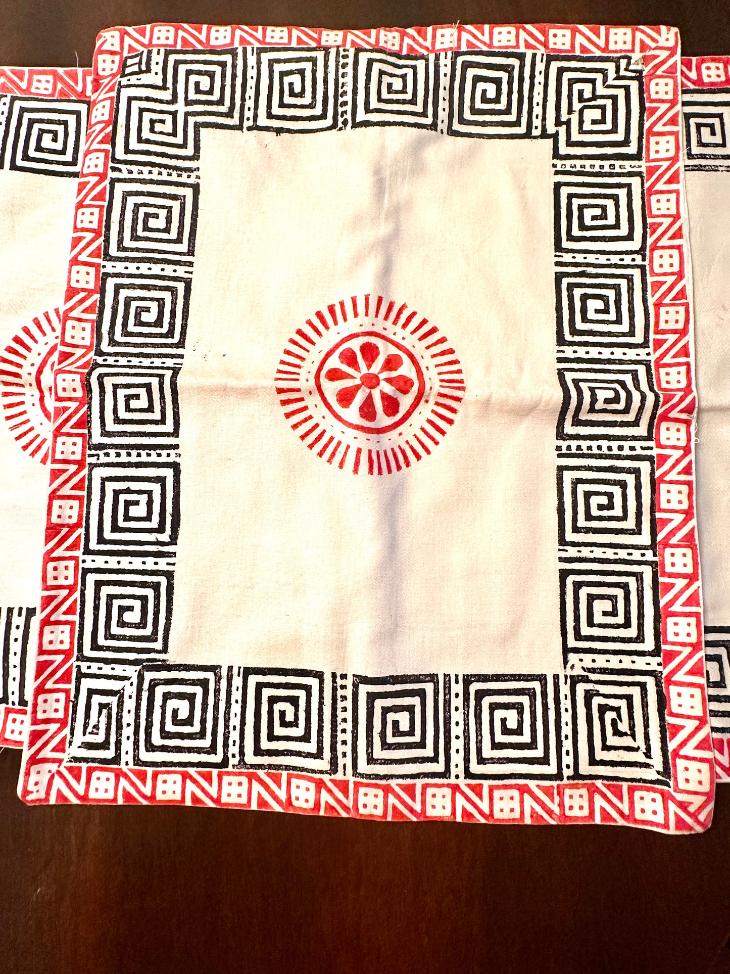 Chorka - Handblock Print Table Runner and Placemat Set