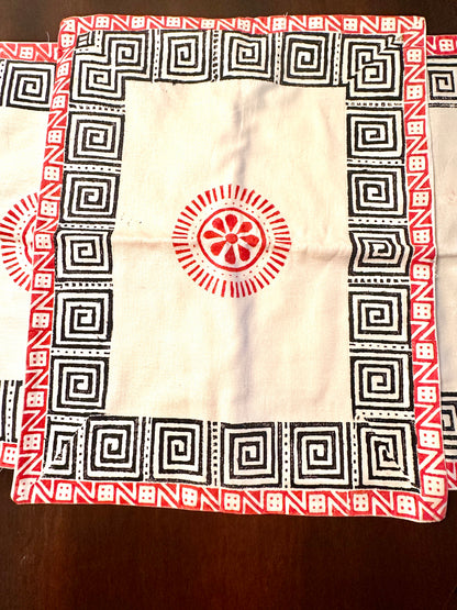 Chorka - Handblock Print Table Runner and Placemat Set