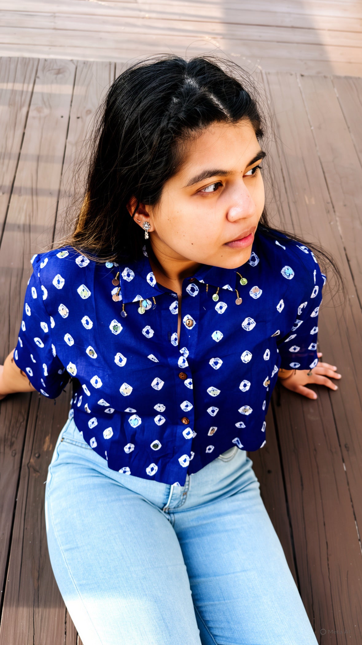Chorka - Batik Tie-Dye Crop Shirt
