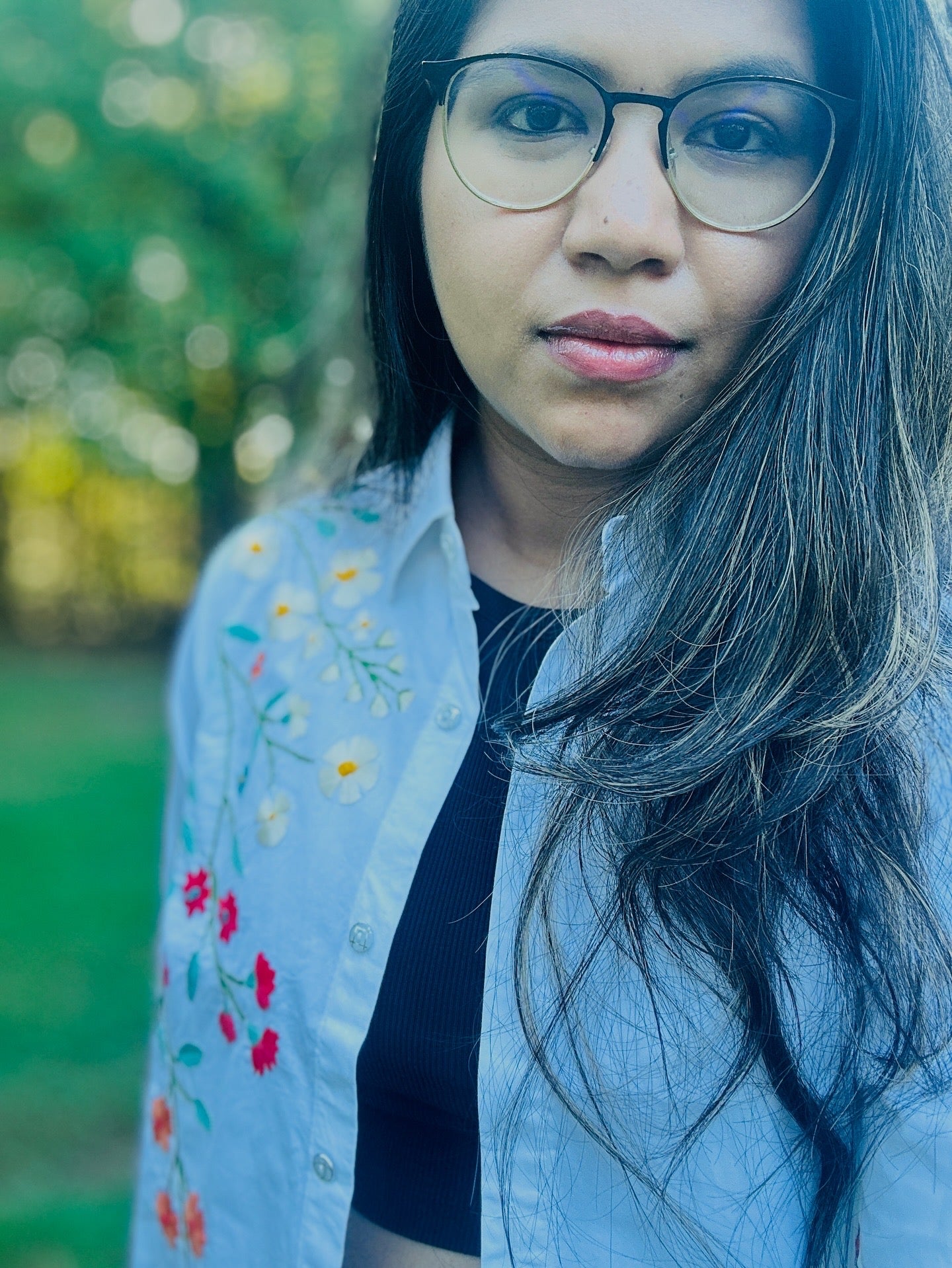 Alpona - Pure Cotton Hand Embroider Crop Shirt