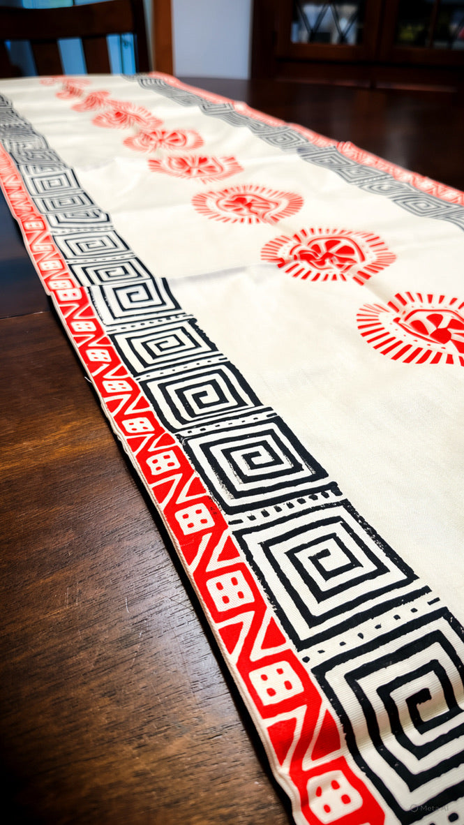 Chorka - Handblock Print Table Runner and Placemat Set