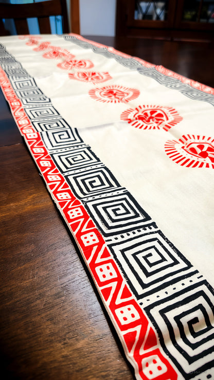 Chorka - Handblock Print Table Runner and Placemat Set