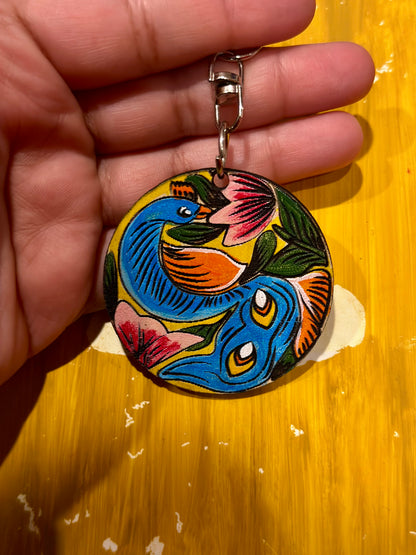 Hand-Painted Key Ring – A Touch of Bangladesh’s Cultural Heritage