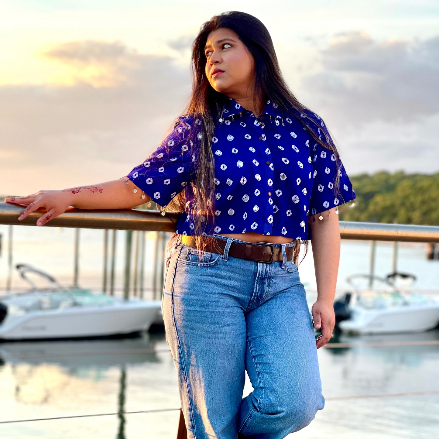 Chorka - Batik Tie-Dye Crop Shirt