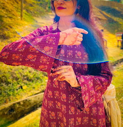 Bolaka - Kantha Stitch Artisan Top