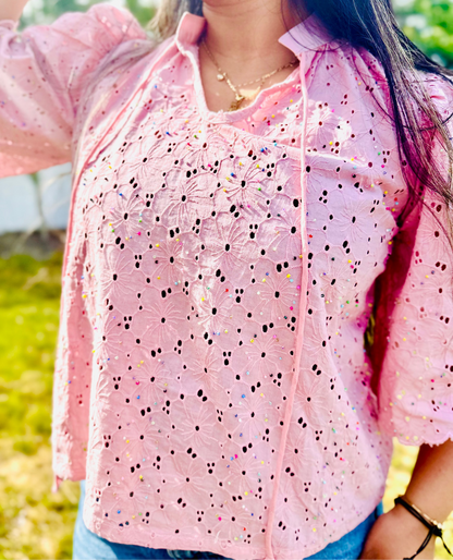 Ananna - Chikankari Top with Beadwork