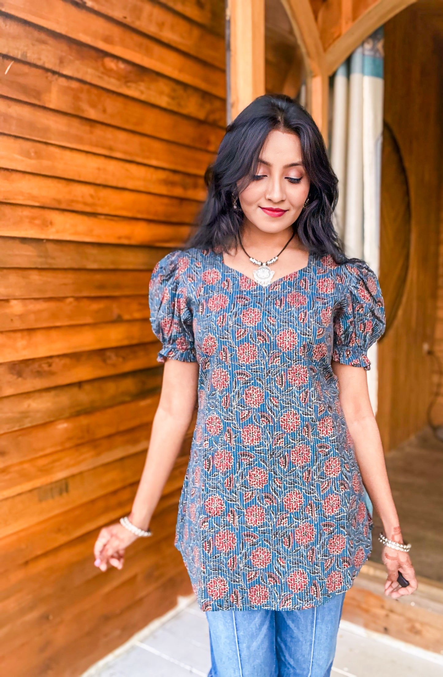 Chumki - Kantha Stitch Artisan Top