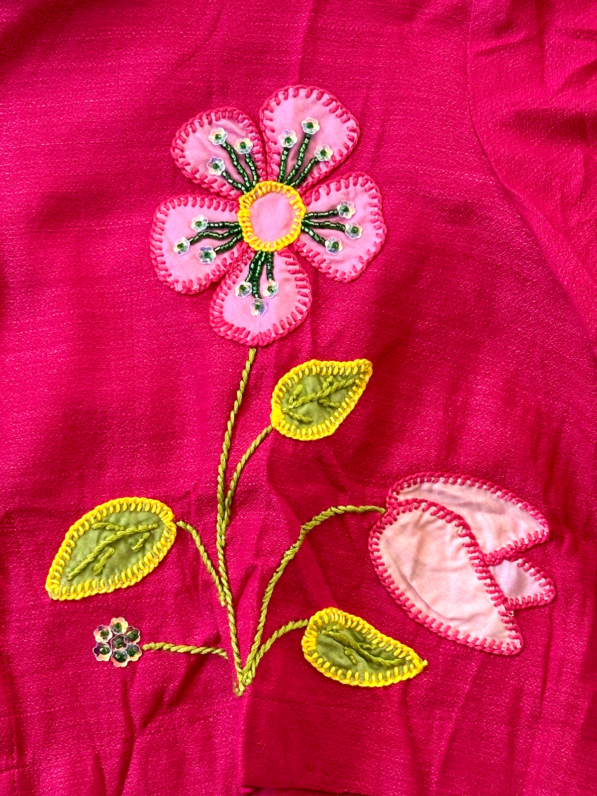Phool - Applique cropped Shirt