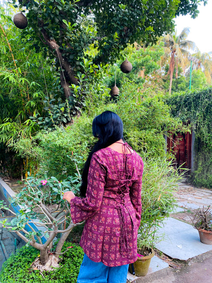 Bolaka - Kantha Stitch Artisan Top