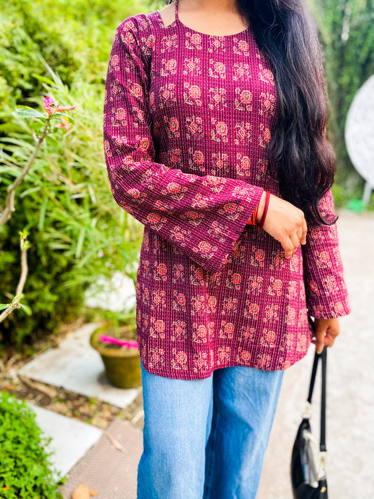 Bolaka - Kantha Stitch Artisan Top