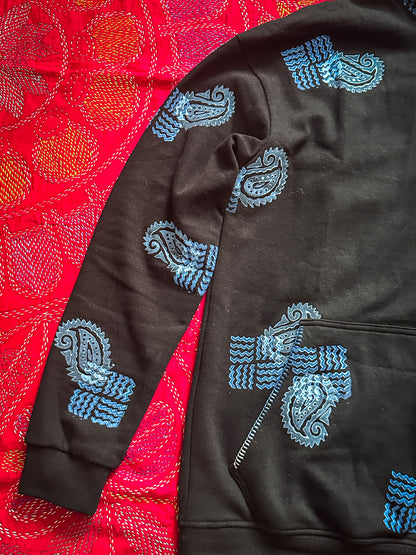 Jatra - Fleece Handblock Hoodie