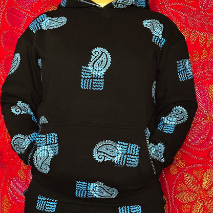 Jatra - Fleece Handblock Hoodie