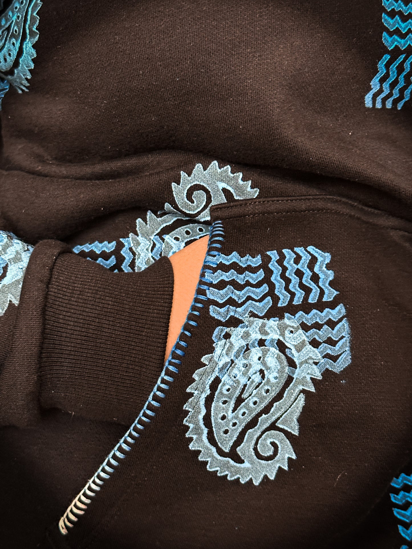 Jatra - Fleece Handblock Hoodie