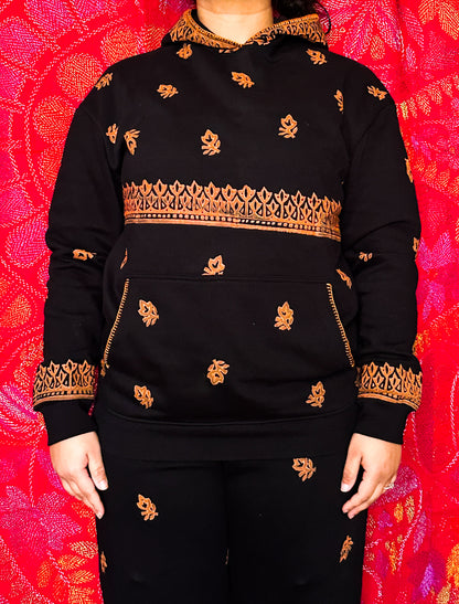 Chouki - Fleece Hand-block Print Hoodie