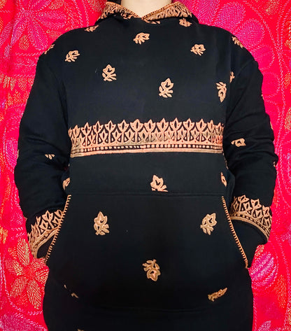 Chouki - Fleece Hand-block Print Hoodie