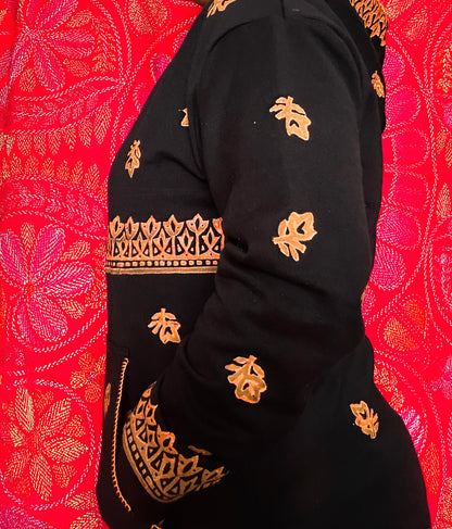 Chouki - Fleece Hand-block Print Hoodie