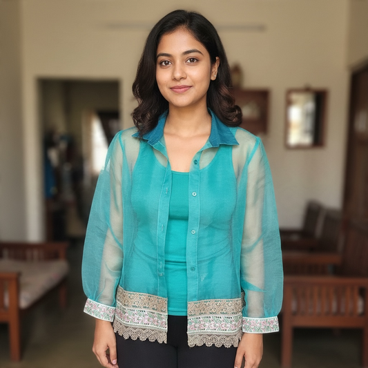 Neela - Handmade Lace Shirt