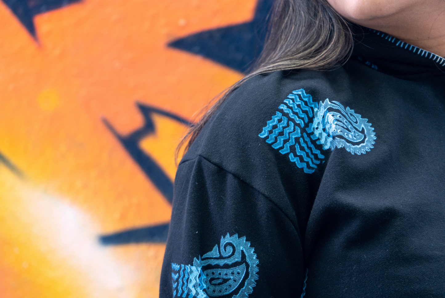 Jatra - Fleece Hand-block Hoodie