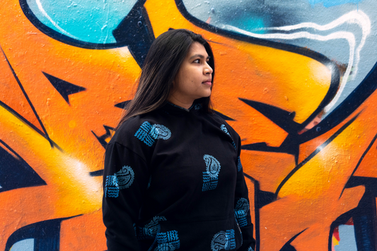 Jatra - Fleece Hand-block Hoodie