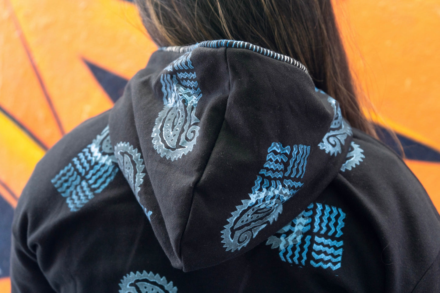 Jatra - Fleece Hand-block Hoodie