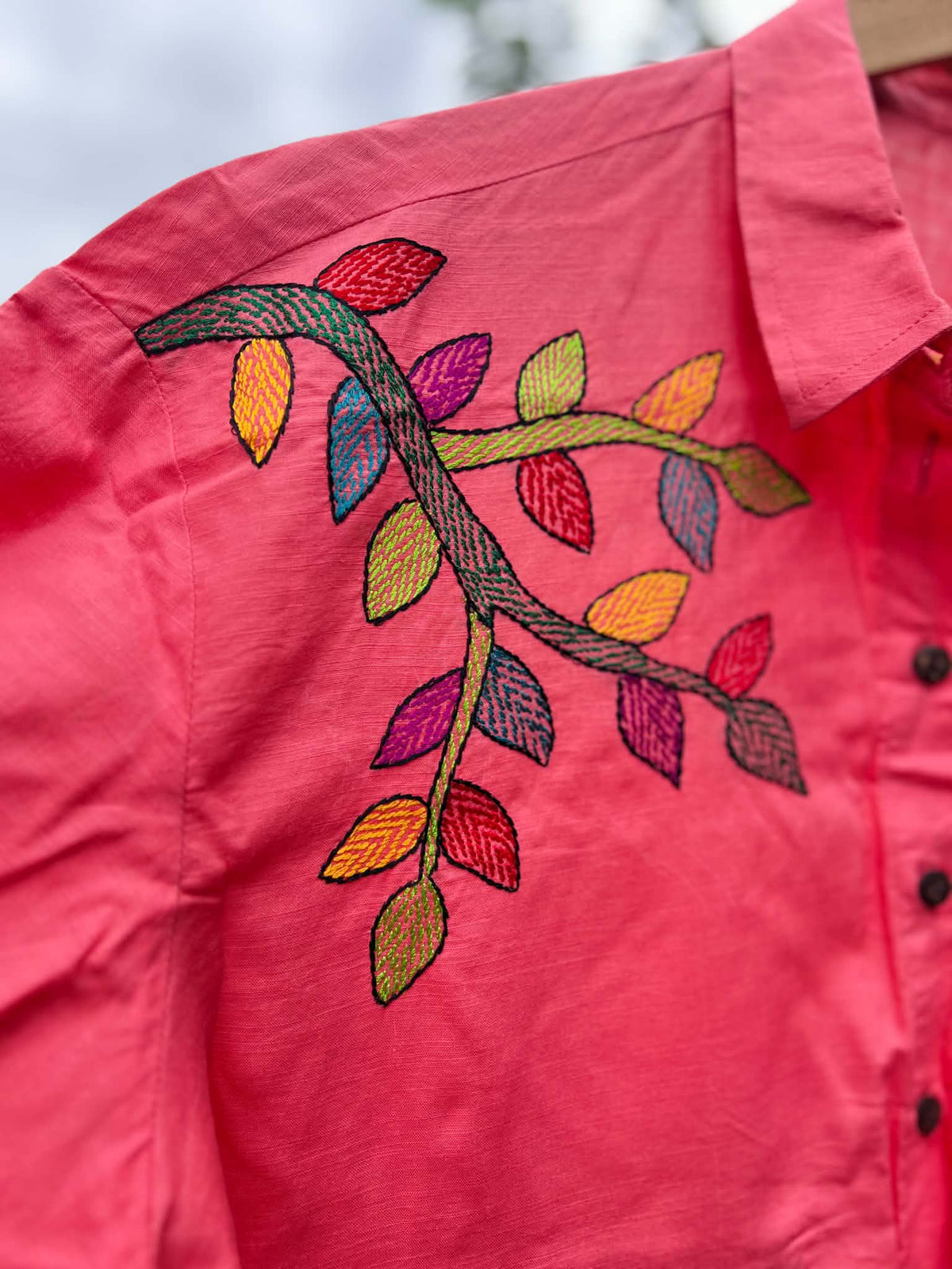 Nokshi - Nokshi embroidered Cropped Shirt