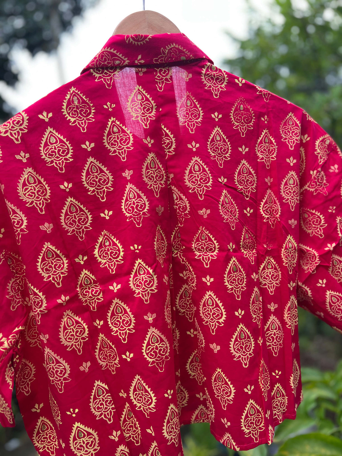 Kolka - Hand-Block Crop Shirt