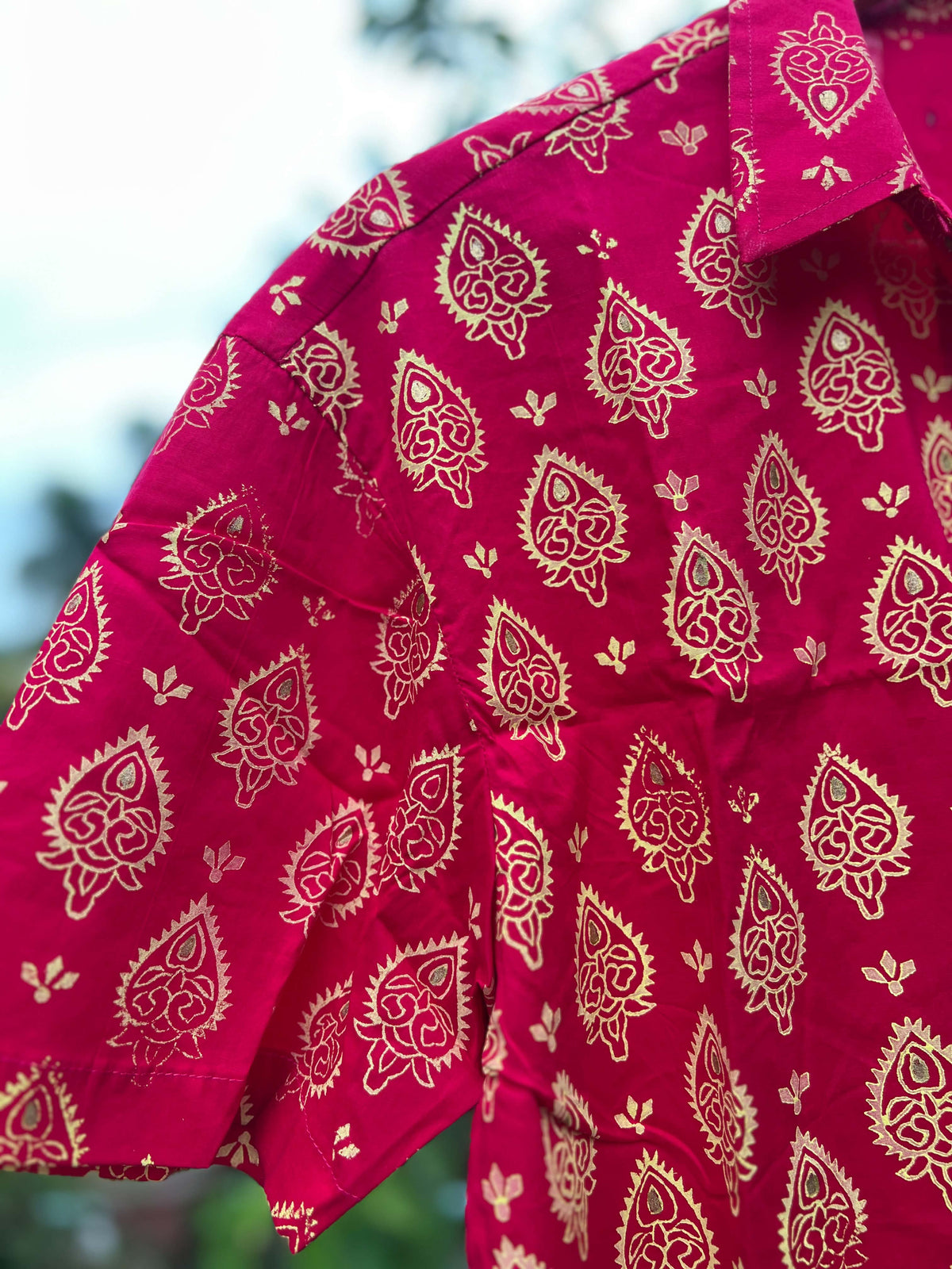 Kolka - Hand-Block Crop Shirt