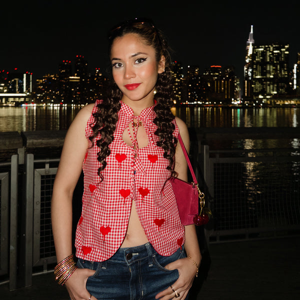 Chorki - Grameen Check Hand Embroider Halter Top